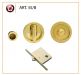 Manital Sliding Pocket Door Bathroom Lock Set ART55B Polished Brass